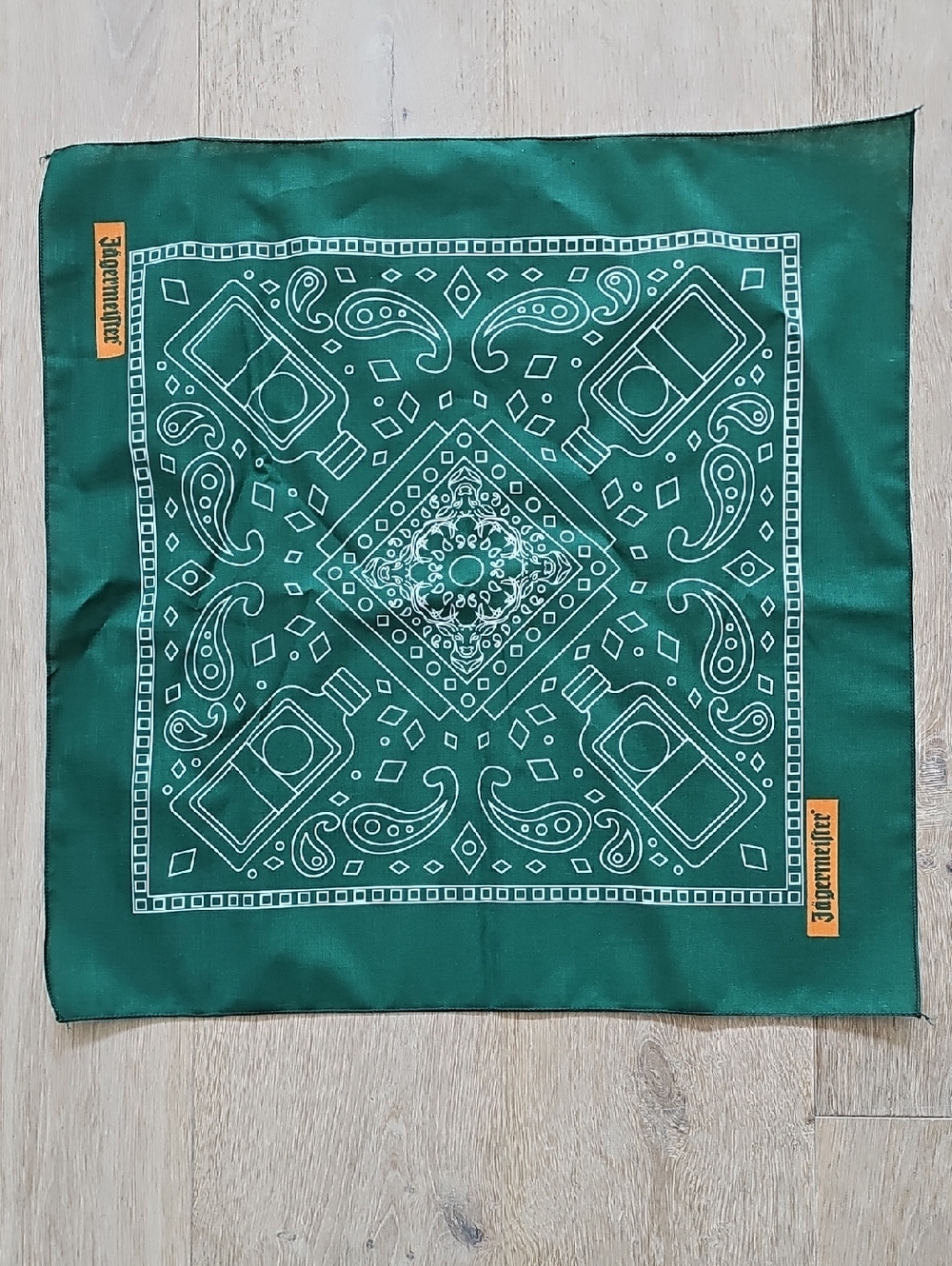 NWOT Jägermeister Green Bandana Scarf